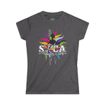 SOCA MI CRAZY Woman's Party Tee - Vibrant Festival Shirt, J'Vouert Tee, Caribbean Celebration Wear, Soca Music Festival Outfit