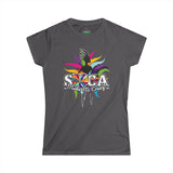 SOCA MI CRAZY Woman's Party Tee - Vibrant Festival Shirt, J'Vouert Tee, Caribbean Celebration Wear, Soca Music Festival Outfit