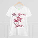 Touchdowns for Tatas Women's Tee | Football Awareness Shirt, Breast Cancer Support Top, Game Day Shirt, Gift for Her, Sports and Charity Tee