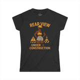 REAR VIEW UNDER CONSTRUCTION Woman's T-Shirt | Workout Gym Squats