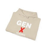 GEN X - CLASSIC UNBOTHERED UNDERRATED UNISEX HOODIE | Retro Generation X Design