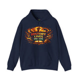 "HISTORY LIVES IN US" UNISEX HOODIE
