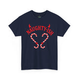Naughty-ish Candy Cane Heart Unisex Tee