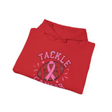 Tackle Cancer Awareness Hoodie, Unisex Heavy Blend Sweatshirt, Gift for Fundraiser, Support for Cancer Awareness, Comfort and Style