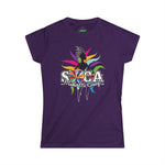 SOCA MI CRAZY Woman's Party Tee - Vibrant Festival Shirt, J'Vouert Tee, Caribbean Celebration Wear, Soca Music Festival Outfit