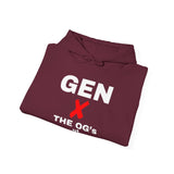 GEN X - THE O.G'S OF IDGAF UNISEX HOODIE | Retro Bold Text Sweatshirt