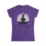 NAMASTE CHAKRA LOTUS MEDITATION Women's Yoga Spiritual Wellness T-Shirt
