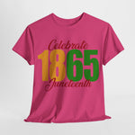 Celebrate Juneteenth 1865 - Unisex Heavy Cotton Tee