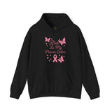 Pink Power Color Hoodie, Unisex Hoodie, Breast Cancer Awareness Sweatshirt, Inspirational Gift, Comfort Wear