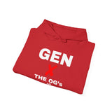GEN X - THE O.G'S OF IDGAF UNISEX HOODIE | Retro Bold Text Sweatshirt