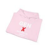 GEN X  - MASTERS OF IDGAF SINCE DAY ONE UNISEX HOODIE | Minimalist Graphic Sweatshirt