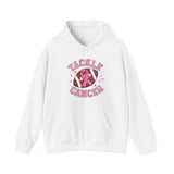 Tackle Cancer Awareness Hoodie, Unisex Heavy Blend Sweatshirt, Gift for Fundraiser, Support for Cancer Awareness, Comfort and Style