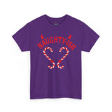 Naughty-ish Candy Cane Heart Unisex Tee