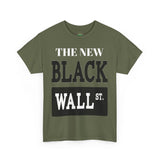 The New Black Wall Street Tee for Casual Wear, Street Style, Unisex Graphic Tee, Financial Literacy, Everyday Fashion