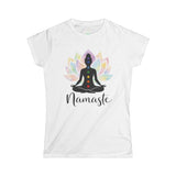 NAMASTE CHAKRA LOTUS MEDITATION Women's Yoga Spiritual Wellness T-Shirt
