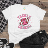 Tackle Cancer Tee, Women's T-Shirt, Breast Cancer Awareness Shirt, Gift for Her, Supportive Cotton Tee