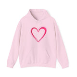 Pink Heart Unisex Heavy Blend™ Hoodie