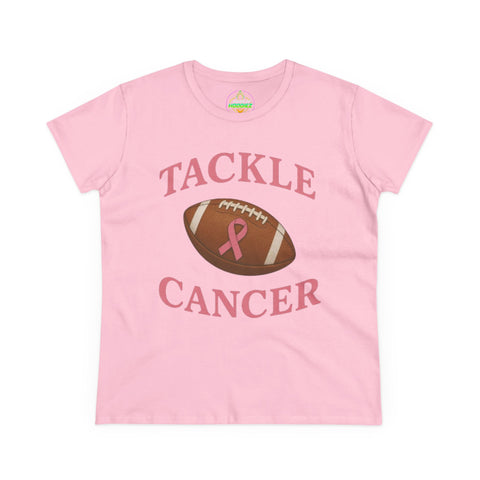Tackle Cancer Tee, Women's T-Shirt, Breast Cancer Awareness Shirt