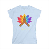 NAMASTE PRAYING HANDS LOTUS Woman's Yoga Pilates T-Shirt