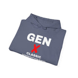 GEN X - CLASSIC UNBOTHERED UNDERRATED UNISEX HOODIE | Retro Generation X Design