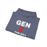 GEN X - THE O.G'S OF IDGAF UNISEX HOODIE | Retro Bold Text Sweatshirt