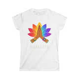 NAMASTE PRAYING HANDS LOTUS Woman's Yoga Pilates T-Shirt