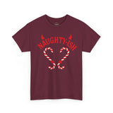 Naughty-ish Candy Cane Heart Unisex Tee