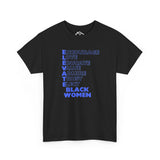 ELEVATE BLACK WOMEN Unisex Heavy Cotton Tee (BLUE)