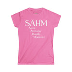 Sassy Mom's Softstyle Tee - SAHM: Sass, Attitude, Hustle, Mommin'
