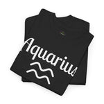 AQUARIUS Zodiac Sign Unisex Heavy Cotton Tee