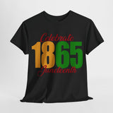 Celebrate Juneteenth 1865 - Unisex Heavy Cotton Tee