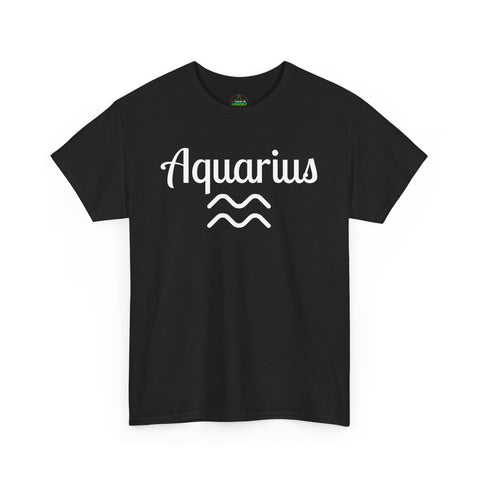 AQUARIUS Zodiac Sign Unisex Heavy Cotton Tee