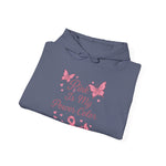 Pink Power Color Hoodie, Unisex Hoodie, Breast Cancer Awareness Sweatshirt, Inspirational Gift, Comfort Wear
