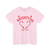 Naughty-ish Candy Cane Heart Unisex Tee