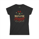 Mistletoe Magnet Women's Tee — Cute Holiday Christmas Shirt