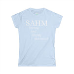 SAHM - "Strong And Highly Motivated" T-Shirt, Perfect Gift for Moms, Casual Wear Tee, Women's Day