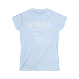 SAHM - "Strong And Highly Motivated" T-Shirt, Perfect Gift for Moms, Casual Wear Tee, Women's Day