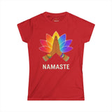 NAMASTE PRAYING HANDS LOTUS Woman's Yoga Pilates T-Shirt