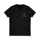 MsEventful Chest Logo Unisex Jersey Short Sleeve V-Neck Tee