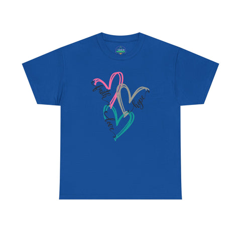 Faith. Love. Hope. Unisex Heavy Cotton Tee