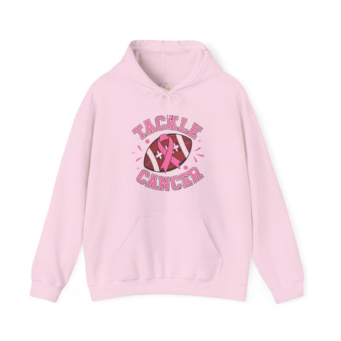 Tackle Cancer Awareness Hoodie, Unisex Heavy Blend Sweatshirt, Gift for Fundraiser, Support for Cancer Awareness, Comfort and Style
