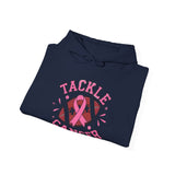 Tackle Cancer Awareness Hoodie, Unisex Heavy Blend Sweatshirt, Gift for Fundraiser, Support for Cancer Awareness, Comfort and Style
