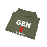GEN X - CLASSIC UNBOTHERED UNDERRATED UNISEX HOODIE | Retro Generation X Design