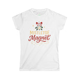 Mistletoe Magnet Women's Tee — Cute Holiday Christmas Shirt