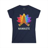 NAMASTE PRAYING HANDS LOTUS Woman's Yoga Pilates T-Shirt