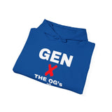 GEN X - THE O.G'S OF IDGAF UNISEX HOODIE | Retro Bold Text Sweatshirt