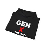 GEN X - THE O.G'S OF IDGAF UNISEX HOODIE | Retro Bold Text Sweatshirt