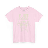 BUILT IN SILENCE SHOWN IN STRENGTH Unisex Gym T-Shirt
