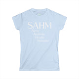 Sassy Mom's Softstyle Tee - SAHM: Sass, Attitude, Hustle, Mommin'