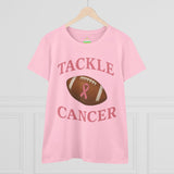Tackle Cancer Tee, Women's T-Shirt, Breast Cancer Awareness Shirt